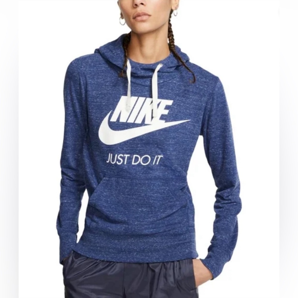 Nike Plus Size Gym Vintage Lightweight Long Sleeve Sweatshirt, Blue, Women’s 2X